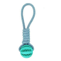 Durable Rubber Ball Chew Toy with Cotton Rope AO