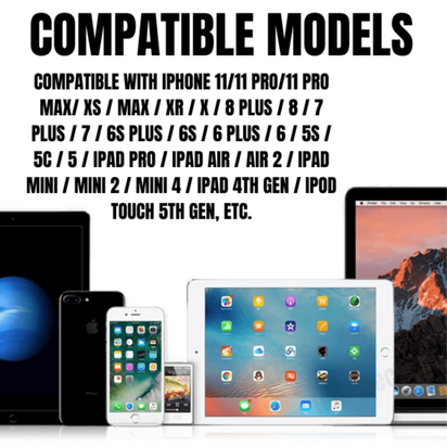 2 Pack 10FT XL Charger Compatible for Iphone Cable Nylon Woven Zebra AO