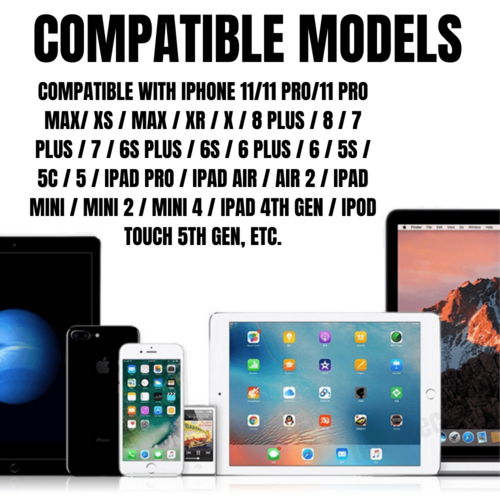 2 Pack 10FT XL Charger Compatible for Iphone Cable Nylon Woven Zebra AO