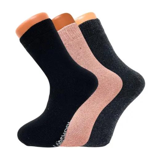 3 Pairs Women's Thermal Wool Crew Socks for Winter Size 5-7 Cozy and AO