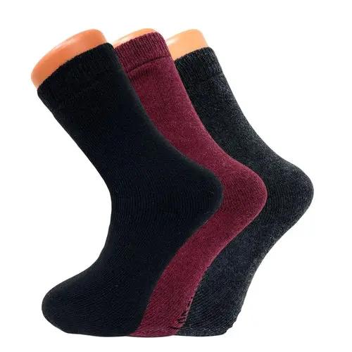 3 Pairs Women's Thermal Wool Crew Socks for Winter Size 5-7 Cozy and AO